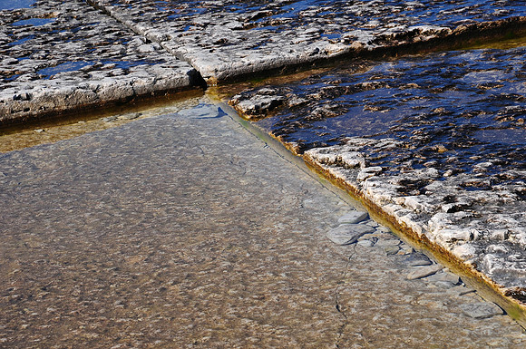 Limestone slabs at Halfway Log Dump