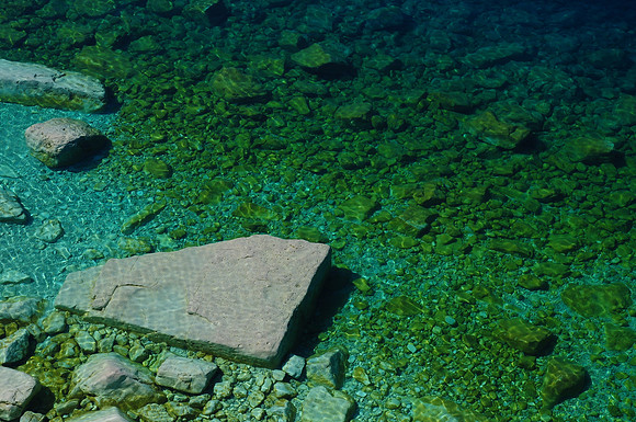 The clear waters of Georgian Bay from the Bruce Trail