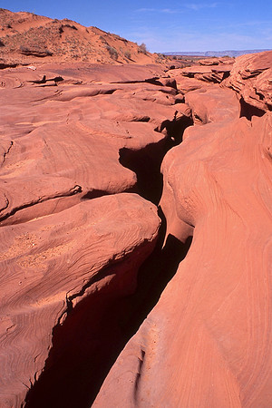 The entrance to Lower Antelope Canyon