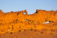 The volcanic dike south of Shiprock