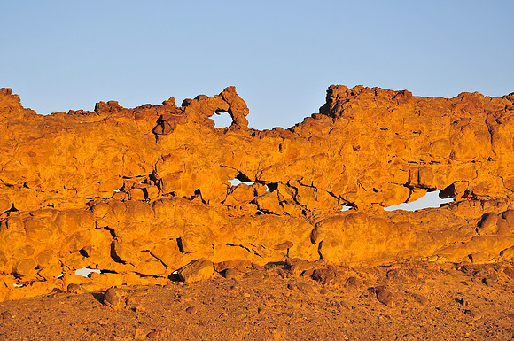The volcanic dike south of Shiprock