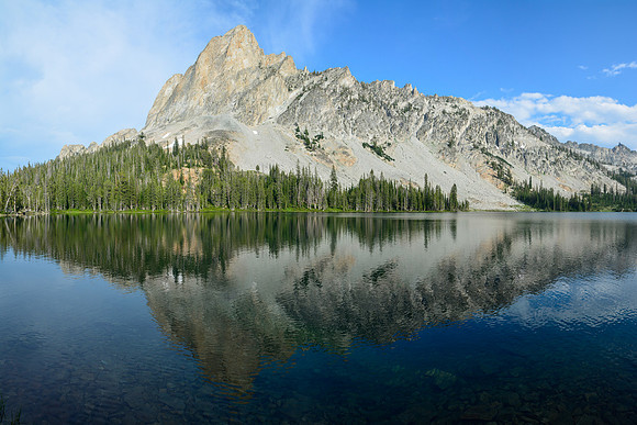 El Capitan from Alice Lake, Sawtooth Wilderness