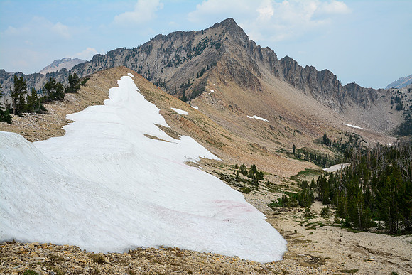 The mountain northwest of Edith Lake, Sawtooth Wilderness