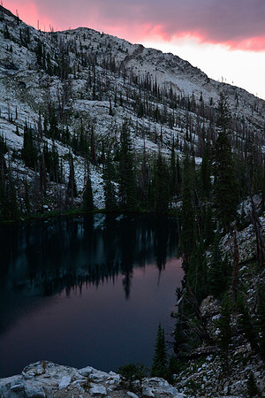The small lake just below Scenic Lake, Sawtooth Wilderness