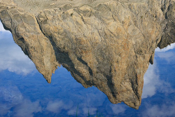 El Capitan reflected in one of the small lakes just north of Alice Lake, Sawtooth Wilderness