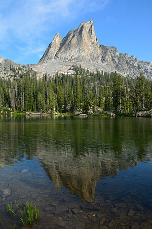 El Capitan from the small lakes just north of Alice Lake, Sawtooth Wilderness