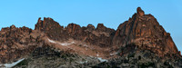 Warbonnet Peak's northeast ridge from Upper Baron Lake, Sawtooth Wilderness