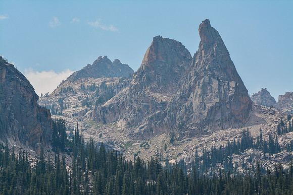 The Finger of Fate from Hell Roaring Lake, Sawtooth Wilderness