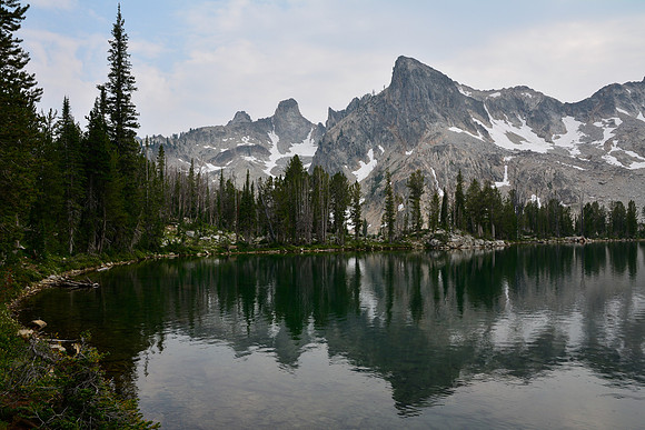 The mountains above Twin Lakes, Sawtooth Wilderness