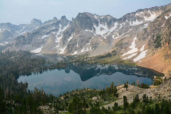 The mountains above Twin Lakes, Sawtooth Wilderness