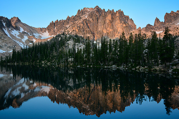 Monte Verita from Upper Baron Lake, Sawtooth Wilderness