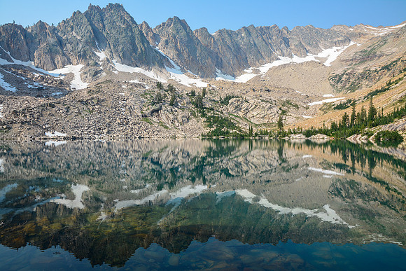 The mountains south of Lake Lucille, Sawtooth Wilderness