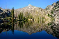 Looking east from the Trail Creek Lakes, Sawtooth Wilderness