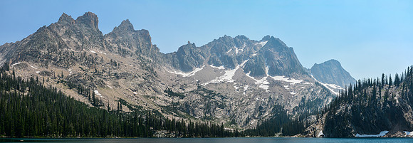 Sevy Peak, the Arrowhead and Mount Cramer from Upper Cramer Lake, Sawtooth Wilderness