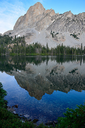 El Capitan from Alice Lake, Sawtooth Wilderness