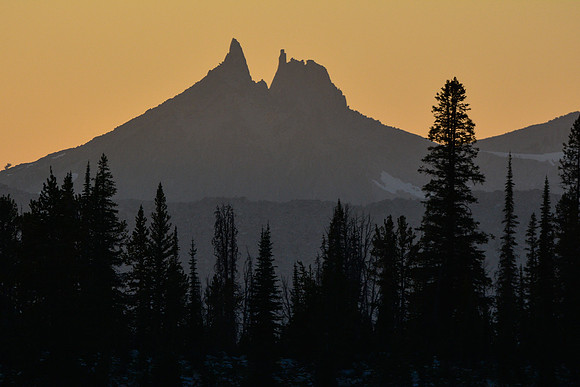 South Raker and North Raker from Lake Ingeborg, Sawtooth Wilderness