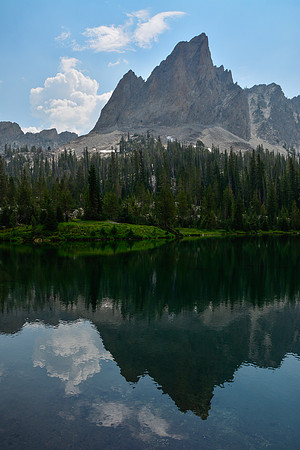 El Capitan from the small lakes just north of Alice Lake, Sawtooth Wilderness