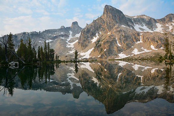 The mountains above Twin Lakes, Sawtooth Wilderness