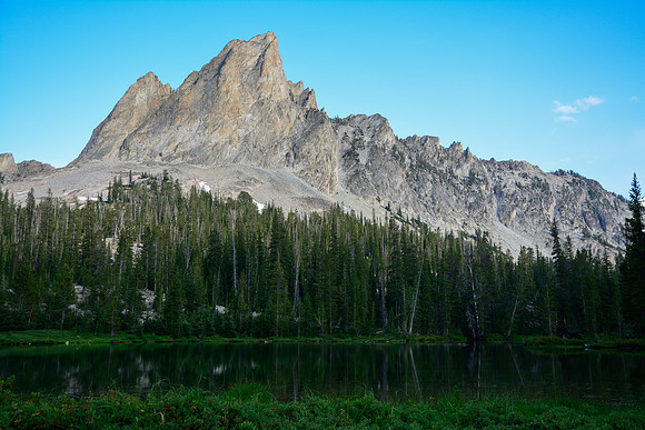 El Capitan from the small lakes just north of Alice Lake, Sawtooth Wilderness