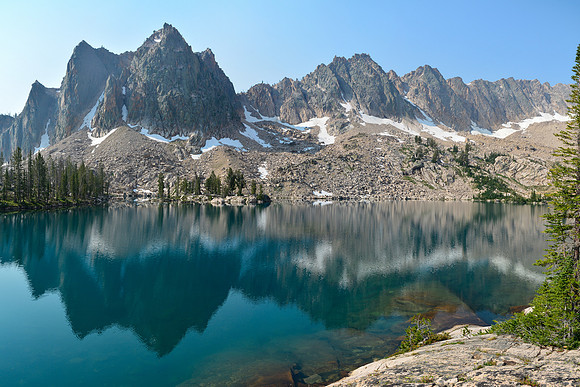 The mountains south of Lake Lucille, Sawtooth Wilderness