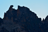 One of the peaks on Warbonnet Peak's northeast ridge, Sawtooth Wilderness