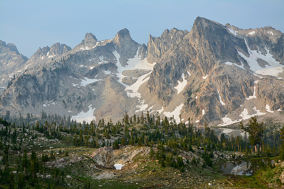 The mountains above Twin Lakes, Sawtooth Wilderness