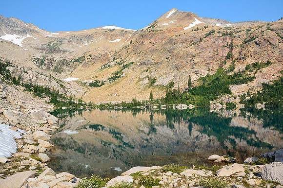 Mount Cramer from Lake Lucille, Sawtooth Wilderness