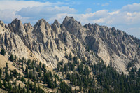 The view from the Iron Creek Trail below Sawtooth Lake, Sawtooth Wilderness