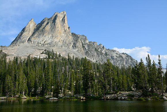 El Capitan from the small lakes just north of Alice Lake, Sawtooth Wilderness