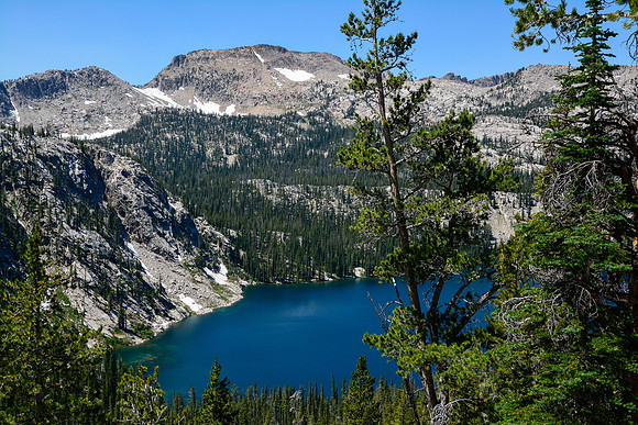 Ardeth Lake from the east, Sawtooth Wilderness