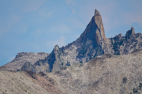North Raker viewed from just west of High Pass en route from Scenic Lake to Pats Lake, Sawtooth Wilderness