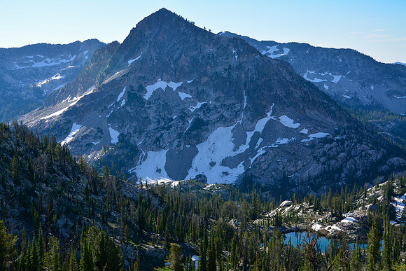 Mount Everly from the northwest, Sawtooth Wilderness