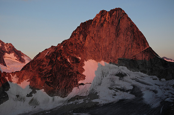 Bugaboo Spire from the summit of Eastpost Spire