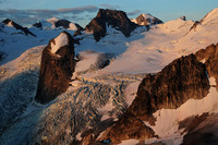 The Hound's Tooth, Marmolata Mountain and the Bugaboo Glacier from the summit of Eastpost Spire
