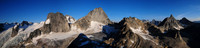Bugaboos panorama from the summit of Eastpost Spire