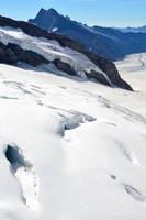 Looking down the Jungfraufirn towards the Konkordiaplatz from the Jungfraujoch