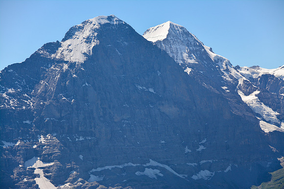 The Eiger and Mönch from the summit of the Faulhorn