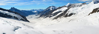 Looking down the Jungfraufirn towards the Konkordiaplatz from the Jungfraujoch