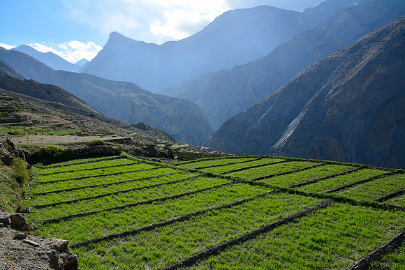 Looking back to the lower Sangda La from Sangda