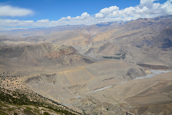 Mustang viewed from northwest of Kagbeni