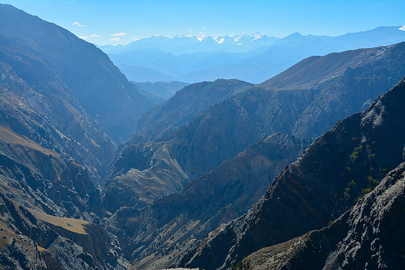 Looking down the Kyalunpa Khola from above Sangda