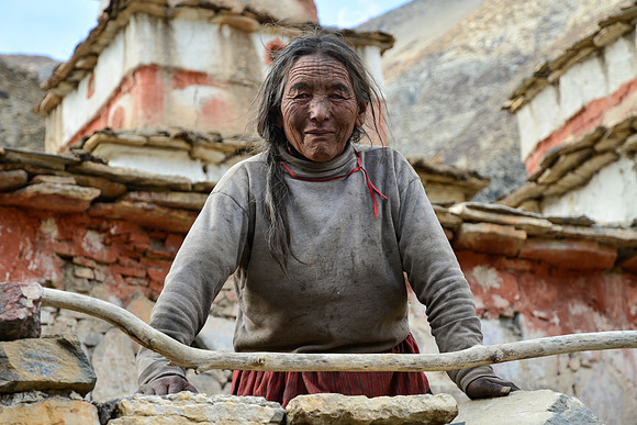 A woman in the village of Namgung