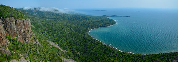 Lehtinen's Bay from the top of the Giant, Sleeping Giant Provincial Park