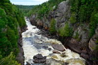 Chigamiwinigum Falls on the White River, Pukaskwa National Park