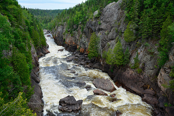 Chigamiwinigum Falls on the White River, Pukaskwa National Park