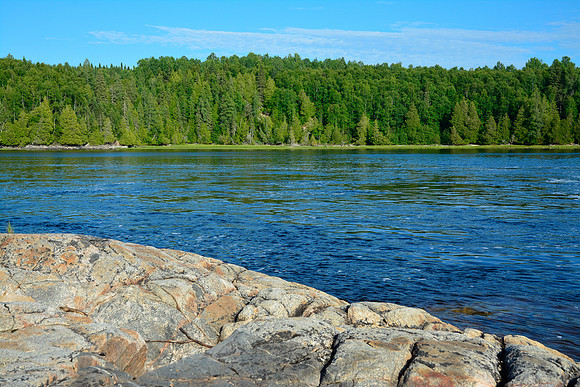 The White River below Hood Falls, Pukaskwa National Park