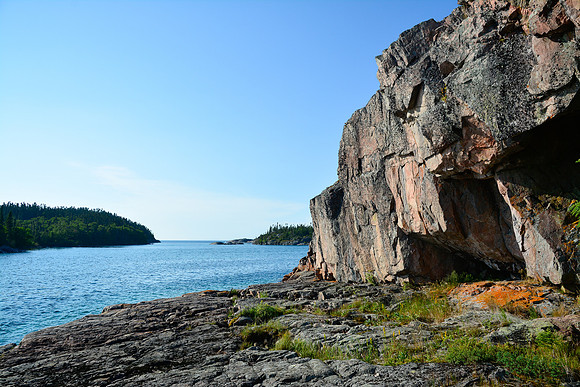 Looking west from Namesake Cave, Pukaskwa National Park