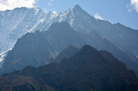 The mountains on the southeastern side of Phoksundo Lake, viewed from the Devil's Trail