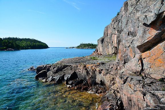 The Namesake Cave shelf, Pukaskwa National Park
