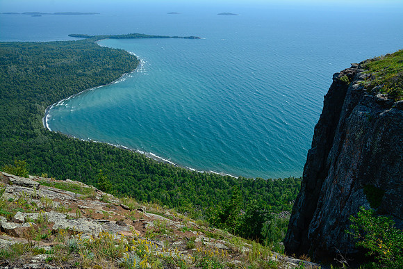 Lehtinen's Bay from the top of the Giant, Sleeping Giant Provincial Park